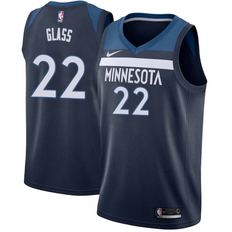 Navy Gerald Glass Twill Basketball Jersey -Timberwolves #22 Glass Twill Jerseys, FREE SHIPPING