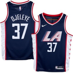 Clippers #37 Semi Ojeleye LA Navy Jersey