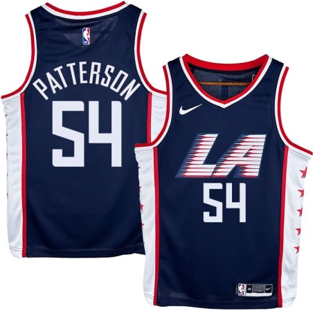 Clippers #54 Patrick Patterson LA Navy Jersey