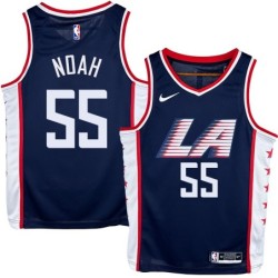 Clippers #55 Joakim Noah LA Navy Jersey