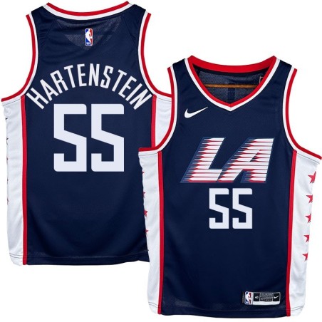 Clippers #55 Isaiah Hartenstein LA Navy Jersey