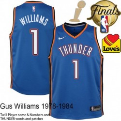 Gus Williams OKC Thunder 2025 Finals Champions Jersey #1