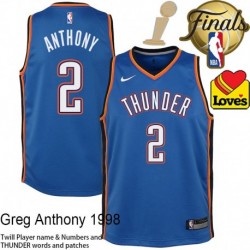 Greg Anthony OKC Thunder 2025 Finals Champions Jersey #2