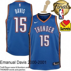 Emanual Davis OKC Thunder 2025 Finals Champions Jersey #15