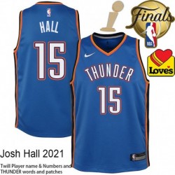 Josh Hall OKC Thunder 2025 Finals Champions Jersey #15