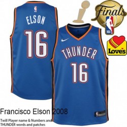 Francisco Elson OKC Thunder 2025 Finals Champions Jersey #16