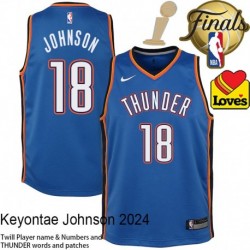 Keyontae Johnson OKC Thunder 2025 Finals Champions Jersey #18
