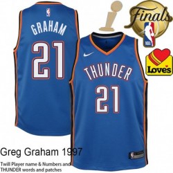 Greg Graham OKC Thunder 2025 Finals Champions Jersey #21
