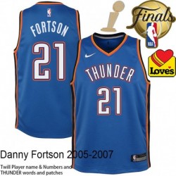 Danny Fortson OKC Thunder 2025 Finals Champions Jersey #21