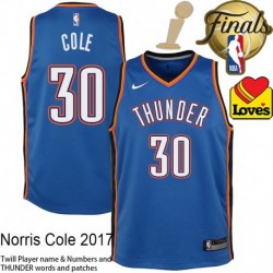 Norris Cole OKC Thunder 2025 Finals Champions Jersey #30