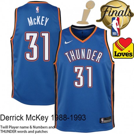 Derrick McKey OKC Thunder 2025 Finals Champions Jersey #31