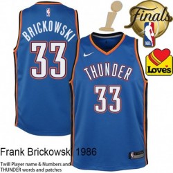 Frank Brickowski OKC Thunder 2025 Finals Champions Jersey #33