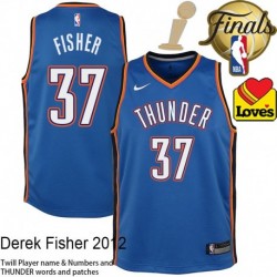 Derek Fisher OKC Thunder 2025 Finals Champions Jersey #37