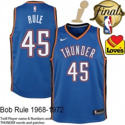 Bob Rule OKC Thunder 2025 Finals Champions Jersey #45