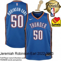 Jeremiah Robinson-Earl OKC Thunder 2025 Finals Champions Jersey #50