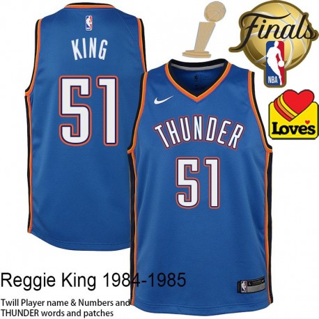 Reggie King OKC Thunder 2025 Finals Champions Jersey #51