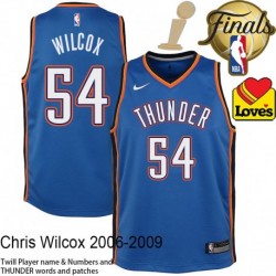 Chris Wilcox OKC Thunder 2025 Finals Champions Jersey #54