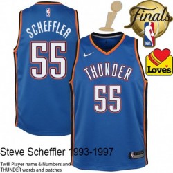 Steve Scheffler OKC Thunder 2025 Finals Champions Jersey #55