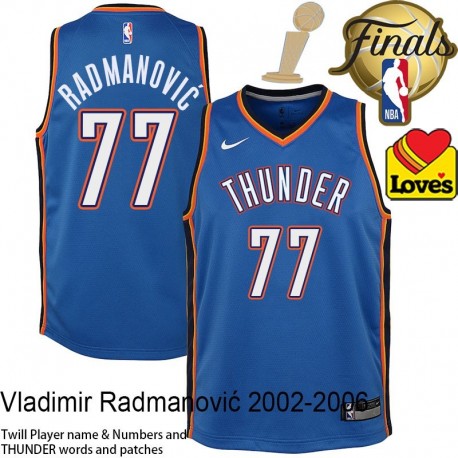 Vladimir Radmanović OKC Thunder 2025 Finals Champions Jersey #77