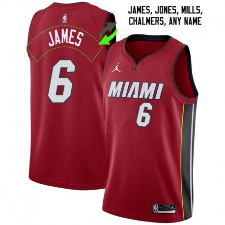 Miami Heat #6 Jerseys: LeBron James / Eddie Jones & More