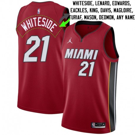 Miami Heat #21 Jerseys: Hassan Whiteside / Voshon Lenard & More