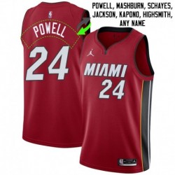 Miami Heat #24 Jerseys: Norman Powell / Jamal Mashburn & More