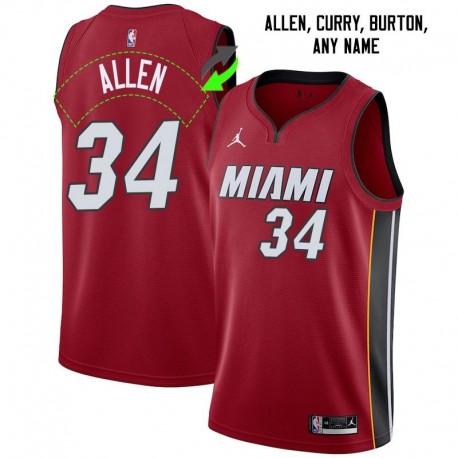 Miami Heat #34 Jerseys: Ray Allen / Eddy Curry & More