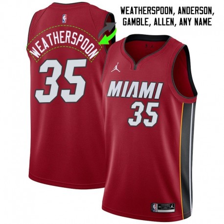 Miami Heat #35 Jerseys: Clarence Weatherspoon / Willie Anderson & More