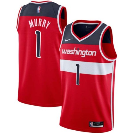 Red Toure' Murry Twill Basketball Jersey -Wizards #1 Murry Twill Jerseys, FREE SHIPPING