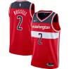 Red Bryon Russell Twill Basketball Jersey -Wizards #2 Russell Twill Jerseys, FREE SHIPPING