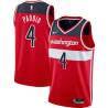 Red Gerald Paddio Twill Basketball Jersey -Wizards #4 Paddio Twill Jerseys, FREE SHIPPING