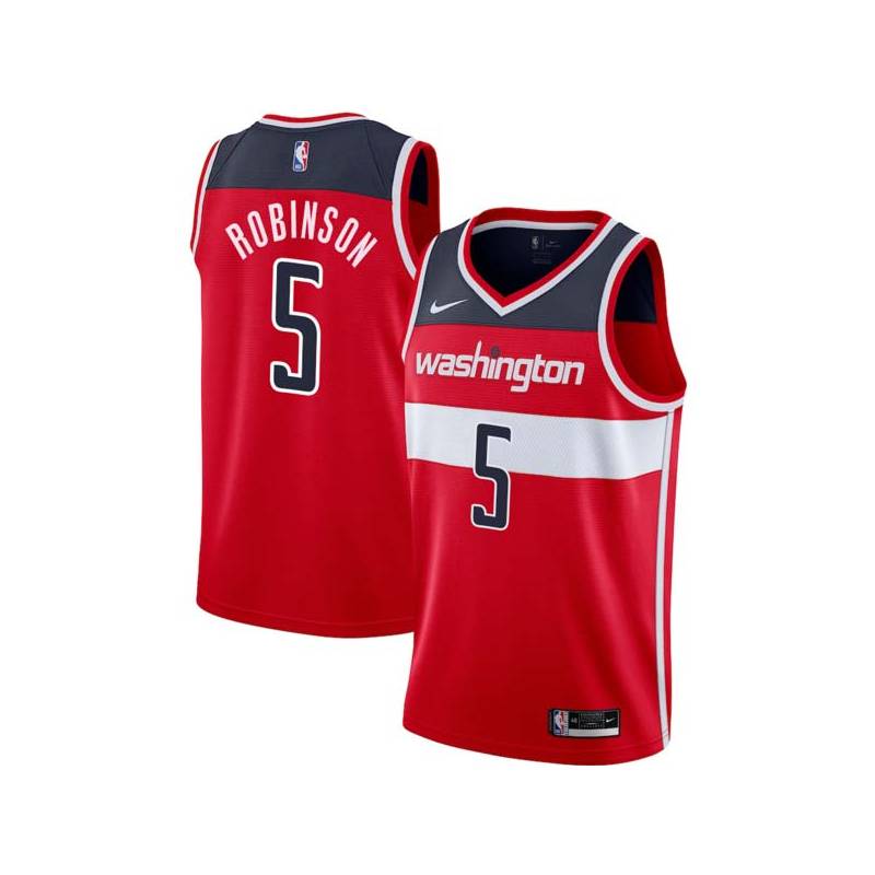 Larry Robinson Wizards #5 Twill Jerseys free shipping