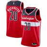 Red Stan Washington Twill Basketball Jersey -Wizards #20 Washington Twill Jerseys, FREE SHIPPING