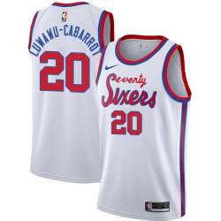 White Classic Timothe Luwawu-Cabarrot Twill Basketball Jersey -76ers #20 Luwawu-Cabarrot Twill Jerseys, FREE SHIPPING