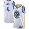 White Mark Davis Twill Basketball Jersey -Warriors #4 Davis Twill Jerseys, FREE SHIPPING