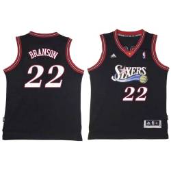 Black Throwback Jesse Branson Twill Basketball Jersey -76ers #22 Branson Twill Jerseys, FREE SHIPPING