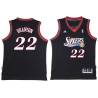 Black Throwback Jesse Branson Twill Basketball Jersey -76ers #22 Branson Twill Jerseys, FREE SHIPPING