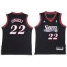 Black Throwback Kevin Loughery Twill Basketball Jersey -76ers #22 Loughery Twill Jerseys, FREE SHIPPING