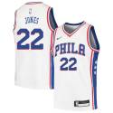 Larry Jones Twill Basketball Jersey -76ers #22 Jones Twill Jerseys, FREE SHIPPING