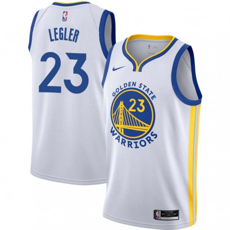 White Tim Legler Twill Basketball Jersey -Warriors #23 Legler Twill Jerseys, FREE SHIPPING