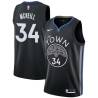 Black Bob McNeill Twill Basketball Jersey -Warriors #34 Mcneill Twill Jerseys, FREE SHIPPING