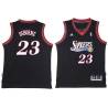 Black Throwback Chuck Osborne Twill Basketball Jersey -76ers #23 Osborne Twill Jerseys, FREE SHIPPING