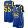 Blue Billy Thompson Twill Basketball Jersey -Warriors #55 Thompson Twill Jerseys, FREE SHIPPING