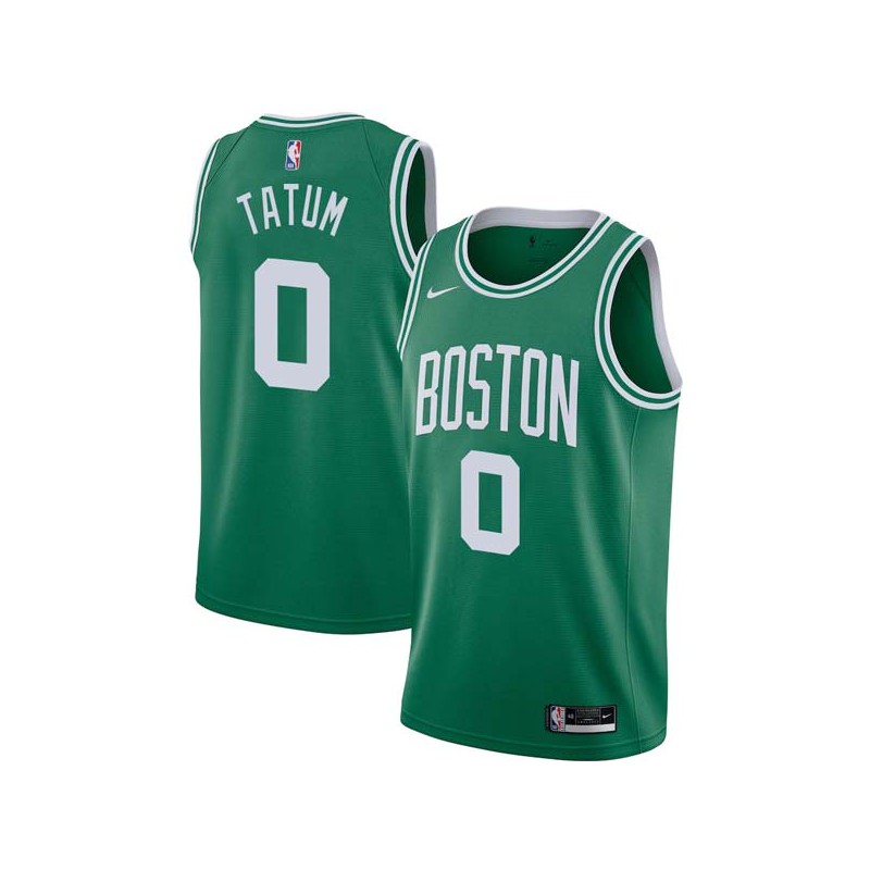 Green Boston #0 Jayson Tatum 2017 Draft Twill Basketball Jersey, Tatum Celtics Twill Jersey