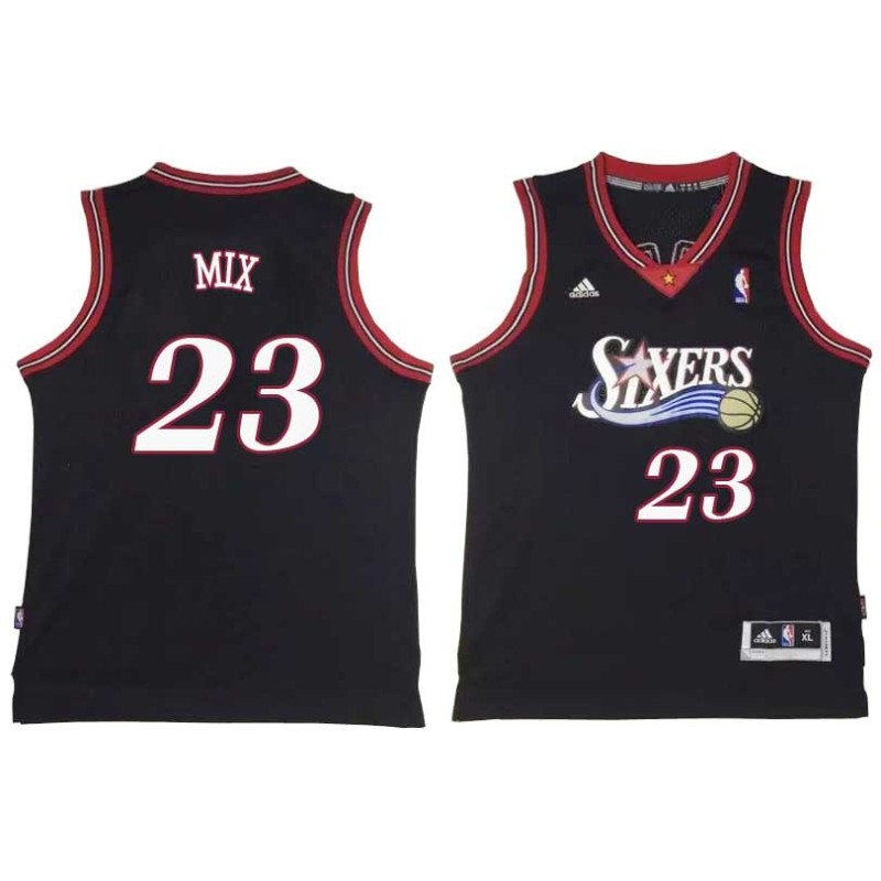 Black Throwback Steve Mix Twill Basketball Jersey -76ers #23 Mix Twill Jerseys, FREE SHIPPING