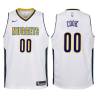 White Anthony Cook Nuggets #00 Twill Basketball Jersey
