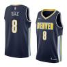 Navy Bison Dele Nuggets #8 Twill Basketball Jersey