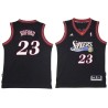 Black Throwback Rodney Buford Twill Basketball Jersey -76ers #23 Buford Twill Jerseys, FREE SHIPPING