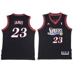 Black Throwback Tim James Twill Basketball Jersey -76ers #23 James Twill Jerseys, FREE SHIPPING