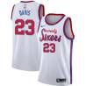 White Classic Josh Davis Twill Basketball Jersey -76ers #23 Davis Twill Jerseys, FREE SHIPPING